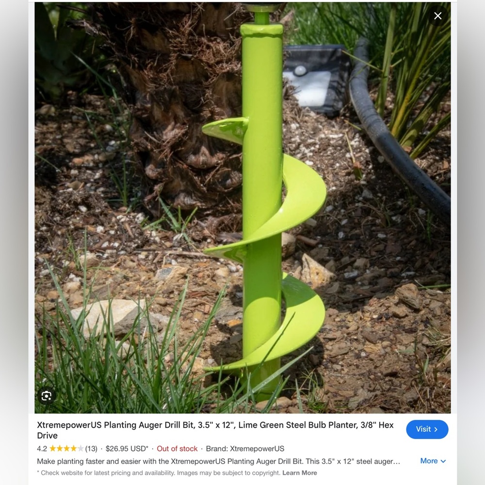 Gardening Auger Drill Bits